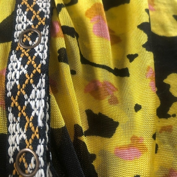 Free People Women's Love Letter Floral Print Tunic Black Size XS - Picture 12 of 17